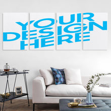 Lade das Bild in den Galerie-Viewer, Ganzes Bild Vertikale Version 2:3 hängende Poster 4 Panel / Wandbilder 4-teilig / Leinwand Malerei mit Foto selbst gestalten und bedrucken