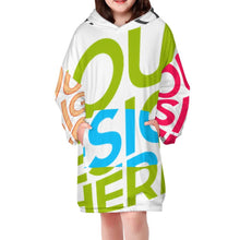 Lade das Bild in den Galerie-Viewer, Multi-Image-Druck Weihnachten Kapuzensweatshirt Mädchen Sweatshirt Pullover Kapuze B412 Blanket Hoodie mit Fotos Muster Text Logo selbst gestalten und bedrucken