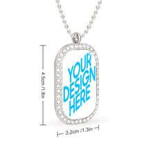 Lade das Bild in den Galerie-Viewer, Halskette Diamantkette mit Anhänger selbst gestalten und bedrucken