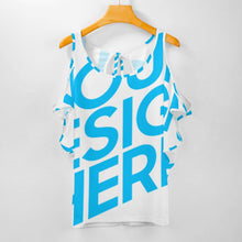 Lade das Bild in den Galerie-Viewer, Große Größen Einzelbilddruck OFF Shoulder TSHIRT T-Shirt Oversize AUT mit Fotos Muster Text Logo selbst gestalten und bedrucken