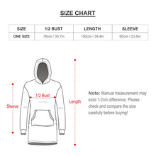 Lade das Bild in den Galerie-Viewer, Einzelbild-Design Mädchen Damen / Frauen Hoodie Sweatshirt Oversized Decke Kapuzenpullover Kuschelpullover MTY01 mit Foto Design Motiv Text selbst gestalten und bedrucken