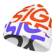 Lade das Bild in den Galerie-Viewer, Multi-Image-Druck Volldruck Strickmütze Beanie Wintermütze für Kinder mit Fotos Muster Text Logo selbst gestalten und bedrucken