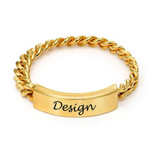 Lade das Bild in den Galerie-Viewer, Personalisierter Kupfer Name Chain Ring J0008 mit Namen Gravur selbst gestalten