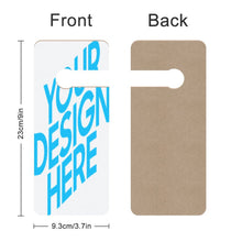 Lade das Bild in den Galerie-Viewer, Haustür hängendes Schild Andere personalisierte Tür Schild mit Foto Text selbst gestalten und bedrucken