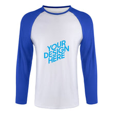 Lade das Bild in den Galerie-Viewer, Ärmel Raglan T-Shirt lang mit vollem Arm Herren selbst gestalten und bedrucken