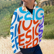 Lade das Bild in den Galerie-Viewer, Multi-Image-Druck Herren / Männer Hoodie Kapuzenpullover Kapuzensweatshirt BAL mit Stehkragen mit Fotos Muster Text Logo selbst gestalten und bedrucken