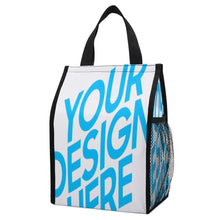 Lade das Bild in den Galerie-Viewer, Faltbare 2 Seitentaschen Polyester Lunchtasche Kühltasche Isoliertasche Lunchbag Thermotasche mit Tragegriff mit Foto / Text selbst gestalten und bedrucken
