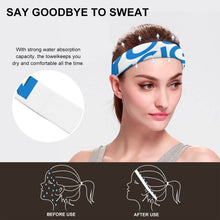 Lade das Bild in den Galerie-Viewer, Sport Stirnband Fitness-Stirnbänder Schweißband Anti Rutsch für Damen Frauen Herren Männer für Jogging, Laufen, Wandern, Fahrrad- und Motorrad Fahren mit Foto Muster Text selbst gestalten und bedrucken