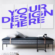 Lade das Bild in den Galerie-Viewer, Ganzes Bild Vertikale Version 1:2 hängende Poster 4 Panel / Wandbilder 4-teilig / Leinwand Malerei mit Foto selbst gestalten und bedrucken