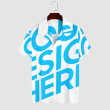 Lade das Bild in den Galerie-Viewer, Einzelbild-Design Herren / Männer Kurzarm Hemd mit kubanischem Kragen AY006 mit Foto Design Motiv Text selbst gestalten und bedrucken
