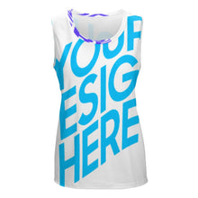 Lade das Bild in den Galerie-Viewer, Tanktop Shirt TSHIRT mit Rundhals YB für Damen Frauen mit Foto Text selbst gestalten und bedrucken