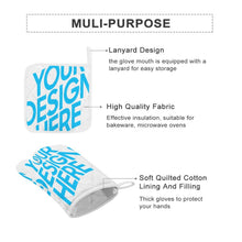 Lade das Bild in den Galerie-Viewer, Topfhandschuhe Set ( 2x Ofenhandschuh + 2x Küchengreifhilfe ) mit Foto selbst gestalten und bedrucken