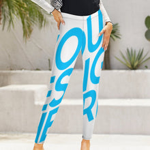Lade das Bild in den Galerie-Viewer, Leggings Sportswear Sporthose Yoga Hose NZ205 für Damen Frauen mit Foto Text selbst gestalten und bedrucken