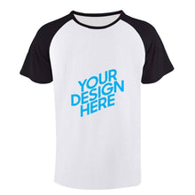 Lade das Bild in den Galerie-Viewer, Herren Ärmel Raglan T-Shirt kurz selbst gestalten und bedrucken