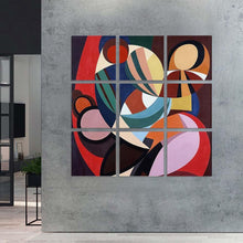 Lade das Bild in den Galerie-Viewer, Multi-Image-Design Druck hängende Poster 9 Panel / Wandbilder 9-teilig / Leinwandbild Malerei mit Foto selbst gestalten und bedrucken