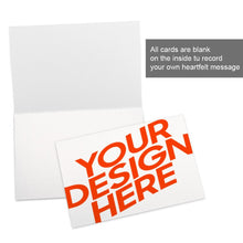 Lade das Bild in den Galerie-Viewer, Grußkarte Fotokarte Postkarte in horizontalen Version mit Fotos Muster Text Logo selbst gestalten und bedrucken