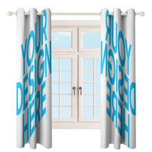 Lade das Bild in den Galerie-Viewer, Perforierter Gardinen Fotovorhang Zwei Symmetrisch 132x183cm 132x213cm selbst gestalten und bedrucken