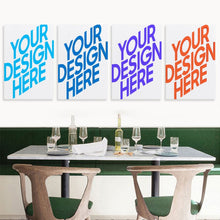 Lade das Bild in den Galerie-Viewer, 4 Panel hängende Poster vertikal 2:3 / Leinwandbild 4-teilig / Wandbilder Leinwand Malerei 4 Panel mit Foto selbst gestalten und bedrucken
