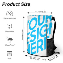 Lade das Bild in den Galerie-Viewer, Reiserucksack Turnbeutel Rucksack mit Kordelzug für Sport (Nass- und Trockentrennung) mit Foto Design Motiv Text selbst gestalten und bedrucken