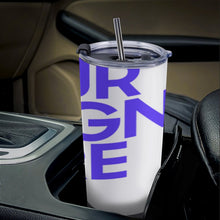 Lade das Bild in den Galerie-Viewer, Auto Becher Kaffeebecher mit Deckel und Strohhalm aus Edelstahl 304 mit Foto Design Motiv Text selbst gestalten und bedrucken