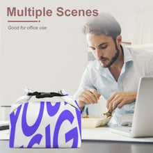 Lade das Bild in den Galerie-Viewer, Tragbare Faltbare Isoliertasche Lunchtasche Picknickkorb Picknicktasche Lunch-Bento-Tasche mit Foto Design Motiv Text selbst gestalten und bedrucken
