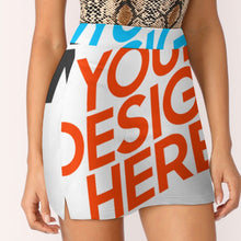 Lade das Bild in den Galerie-Viewer, Multi-Image-Druck Frauen A-Line Hosenrock AMQ mit Fotos Muster Text Logo selbst gestalten und bedrucken
