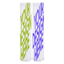 Lade das Bild in den Galerie-Viewer, Multi-Image-Design atmungsaktive Socken lang Damen / Herren mit Ihrem Design Motiv und Foto selbst gestalten und bedrucken