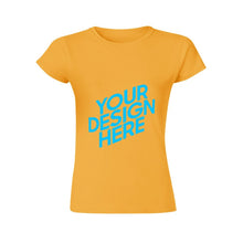 Lade das Bild in den Galerie-Viewer, Yama Einseitiger Druck Kurzarm-T-Shirts TSHIRT für Frauen selbst gestalten und bedrucken