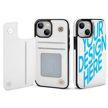 Lade das Bild in den Galerie-Viewer, Klapphülle & Flipcase Handyhülle für Apple iPhone 13 / Mini / Pro / Pro Max aus TPU Leder mit Foto Muster Text selbst gestalten und bedrucken