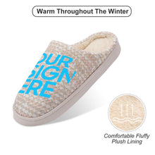 Lade das Bild in den Galerie-Viewer, One-Size Damen / Frauen zu Hause Hausschuhe Pantoffeln aus Baumwolle mit Foto selbst gestalten und bedrucken
