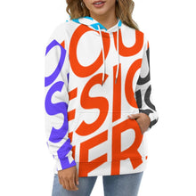 Lade das Bild in den Galerie-Viewer, Multi-Image-Druck Frauen / Männer Premium Sweatshirt Kapuzenpullover in Übergröße mit doppel Kapuzen mit Fotos Muster Text Logo selbst gestalten und bedrucken