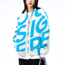 Lade das Bild in den Galerie-Viewer, Baseball Uniform Mantel Baseball Jacke für Damen / Frauen mit vollem Druck mit Foto Text selbst gestalten und bedrucken