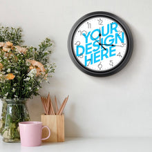Lade das Bild in den Galerie-Viewer, Europäische Runde Vintage PC Fotouhr Wanduhr mit Foto Text selbst gestalten und bedrucken