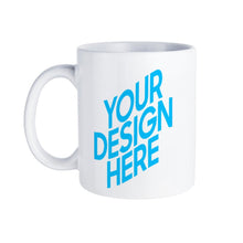 Lade das Bild in den Galerie-Viewer, Weißer Becher aus Keramik - Voll Druck - 2 Stück / Packung selbst gestalten und bedrucken