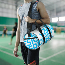 Lade das Bild in den Galerie-Viewer, Zylindrische Sporttasche Q006 mit Foto Text selbst gestalten und bedrucken