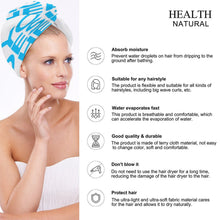 Lade das Bild in den Galerie-Viewer, Schnelles Trocknen Haare Handtuch Turban Mütze Hut aus Frottee selbst gestalten und bedrucken mit Foto selbst gestalten und bedrucken