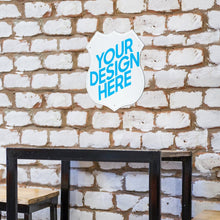 Lade das Bild in den Galerie-Viewer, Metall hängende Malerei (Schildform) Metallschild Blechschilder Deko Schild mit Spruch selbst gestalten und bedrucken