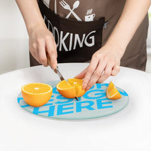 Lade das Bild in den Galerie-Viewer, Schneidebrett Glas personalisiert mit Fotos Muster Text Logo selbst gestalten und bedrucken