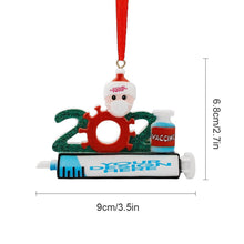 Lade das Bild in den Galerie-Viewer, Weihnachtsmann deko klein Weihnachtsdeko mit Spritze als Anhänger für Weihnachten mit Foto & Text selbst gestalten und bedrucken