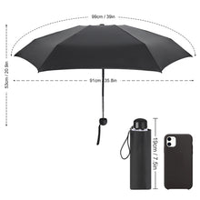 Lade das Bild in den Galerie-Viewer, 5-Falt Mini Regenschirm Taschenschirm ZYS04-6K mit 5 Segmenten Innendruck mit Fotos Logos selbst gestalten und bedrucken