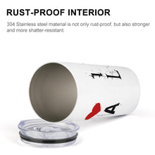 Lade das Bild in den Galerie-Viewer, 304 Edelstahl Vertikale Becher mit Deckel Thermobecher 300ml mit Fotos Muster Text Logo selbst gestalten und bedrucken