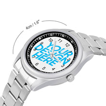 Lade das Bild in den Galerie-Viewer, Einfache Stahlbanduhr Armbanduhr selbst gestalten und bedrucken