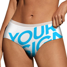 Lade das Bild in den Galerie-Viewer, Einzelbilddruck Damen / Frauen Unterhose Slip Taillenslip aus weicher Microfaser B499 mit Fotos Muster Text Logo selbst gestalten und bedrucken