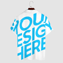 Lade das Bild in den Galerie-Viewer, Einzelbild-Design Herren / Männer Kurzarm Hemd mit kubanischem Kragen AY006 mit Foto Design Motiv Text selbst gestalten und bedrucken