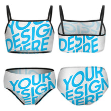 Lade das Bild in den Galerie-Viewer, Split Badeanzug fuer Mädchen / Kinderkleidung / Mädchen Badeanzug mit Foto selbst gestalten und bedrucken
