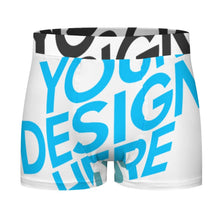 Lade das Bild in den Galerie-Viewer, Multi-Image-Design Männer Boxershorts Herren Unterhose Hohe Taille mit breitem Elastikbündchen mit Fotos Muster Text Logo selbst gestalten und bedrucken