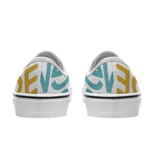 Lade das Bild in den Galerie-Viewer, Damen / Herren AUTHENTIC Canvas Schuhe Segeltuch Sneaker BLAZER LOW mit Riemen mit Foto selbst gestalten und bedrucken