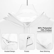 Lade das Bild in den Galerie-Viewer, Kapuzenpullover Hoodie Sweatshirt NH mit Kapuze für Damen Frauen mit Foto selbst gestalten und bedrucken