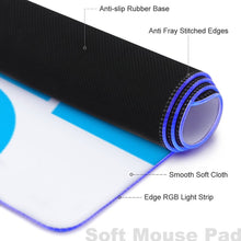 Lade das Bild in den Galerie-Viewer, Leuchtende Schreibtischunterlage Tischmatte Mauspad mit Fotos Muster Text Logo selbst gestalten und bedrucken