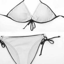 Lade das Bild in den Galerie-Viewer, Große Größen Einzelbilddruck Damen / Frauen Push-Up Triangle Bikinis Set Bademode BK2059 mit Fotos Muster Text Logo selbst gestalten und bedrucken